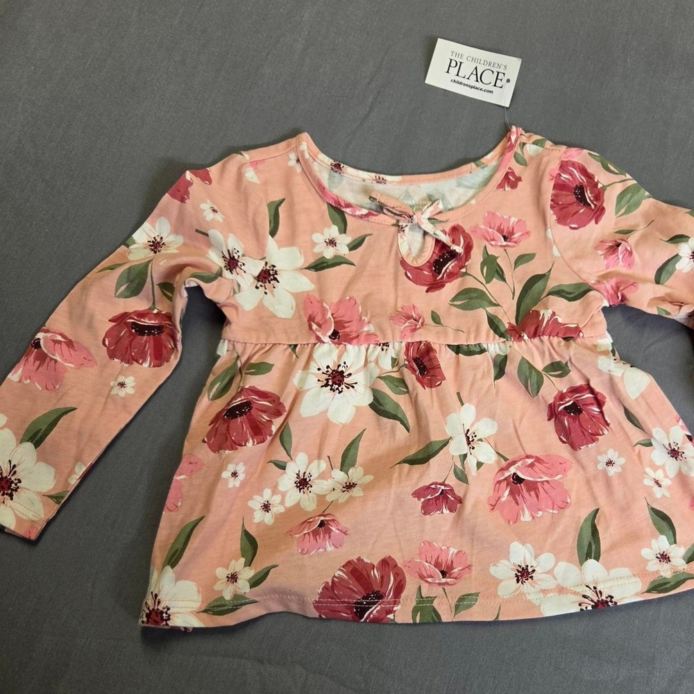 Pink Floral Babydoll Top